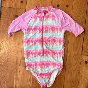 Hatley Rash Guard Swimsuit 8 Tie Dye
